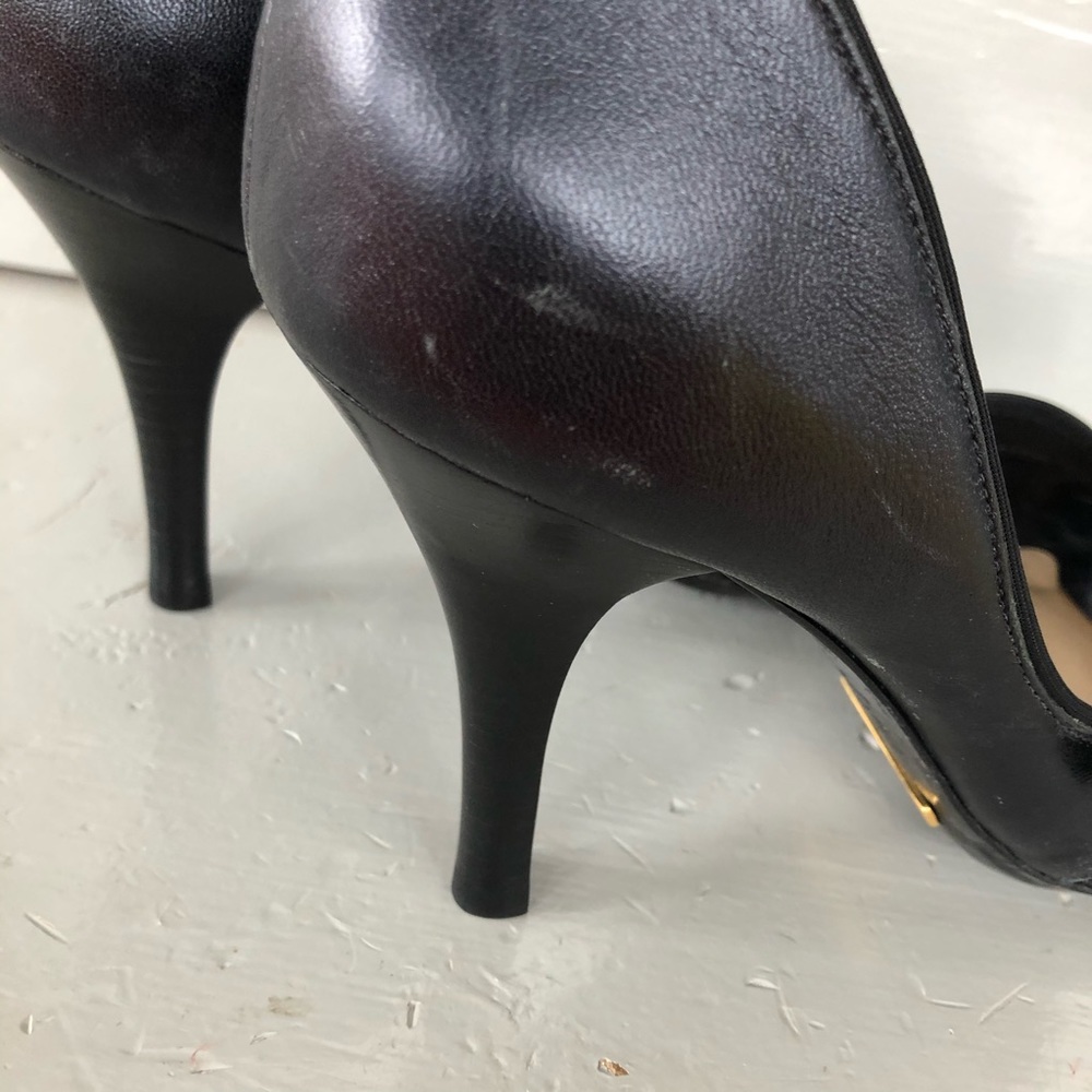 🏳️‍🌈EUC- Black Strappy Heels with Nike Air Soles - Picture 7 of 10